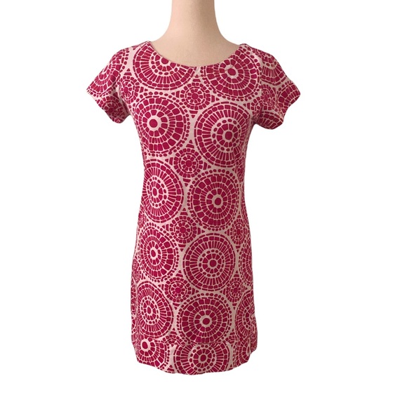 Hatley Mosaic Pink & White Shift Tunic Dress - Small - Picture 2 of 13